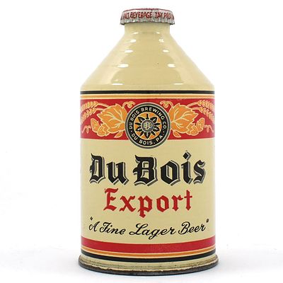 Du Bois Export Crowntainer 193-5 MINTY. Brewer/Business Name: Du Bois Brewing Co., Du Bois, 