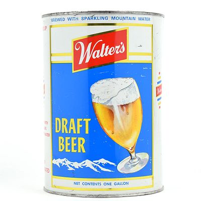 Walters Draft Beer Gallon. Brewer/Business Name: Walter Brewing Co., Pueblo, 