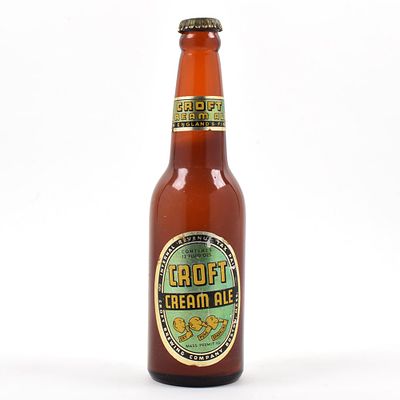 Croft Cream Ale 1930s Bottle METALLIC LABEL LEMONHEADS OUTSTANDING. Brewer/Business Name: Croft 