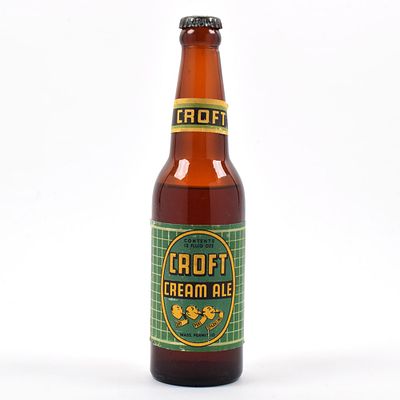 Croft Cream Ale 1940s Bottle LEMONHEADS EXCELLENT. Brewer/Business Name: Croft Brewing Co. 