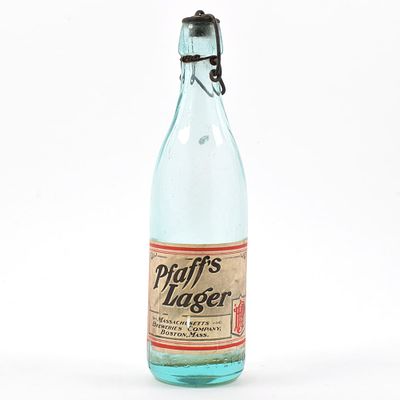 Pfaffs Lager Pre-Prohibition Blob Top Bottle EARLY OUTSTANDING. Brewer/Business Name: 
