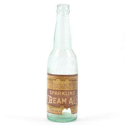 Roessle SPARKLING CREAM ALE Pre-Prohibition Bottle RARE. Brewer/Business Name: Roessle Brewery 