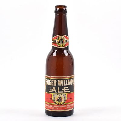 Roger Williams Ale 1930s Bottle EXCELLENT SCARCE. Brewer/Business Name: Roger Williams Brewing 