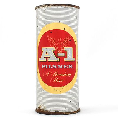 A-1 Pilsner 16 Ounce Flat Top 224-12. Brewer/Business Name: Arizona Brewing Co., Phoenix, 