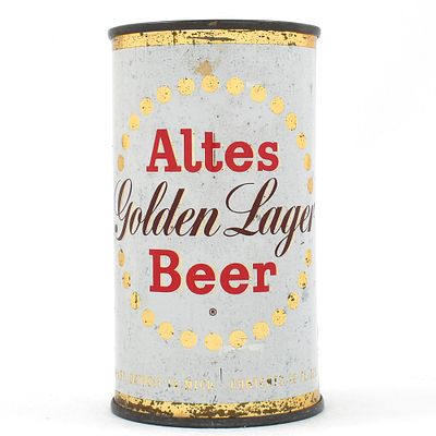 Altes Golden Lager Beer Flat Top 31-1. Brewer/Business Name: Altes Brewing Co., Detroit, 