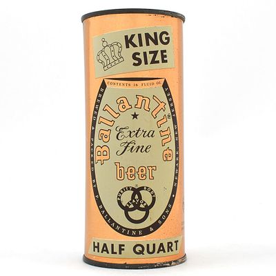 Ballantine Extra Fine Beer 16-ounce Flat Top 224-21. Brewer/Business Name: P. Ballantine &amp; 