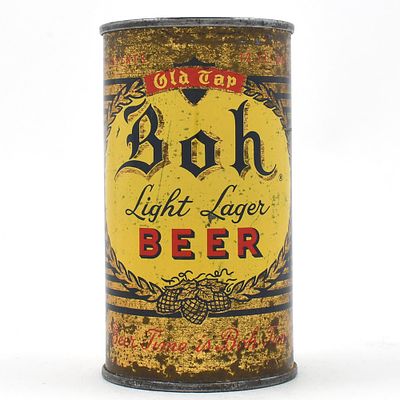 Boh Light Lager Beer Flat Top 40-10. Brewer/Business Name: Enterprise Brewing Co., Fall River, 