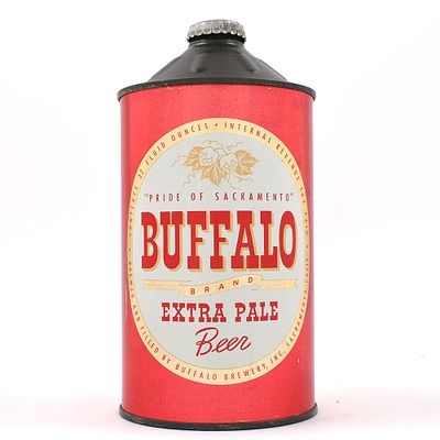 Buffalo Extra Pale Beer Quart Cone Top RARE 204-11 OUTSTANDING. Brewer/Business Name: Buffalo 