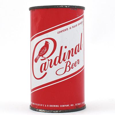 Cardinal Beer Flat Top 48-20. Brewer/Business Name: E &amp; B Brewing Co., Detroit, 