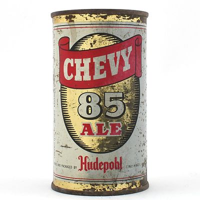 Chevy 85 Ale Flat Top ALABAMA TAX LID 49-22. Brewer/Business Name: Hudepohl Brewing Co. 