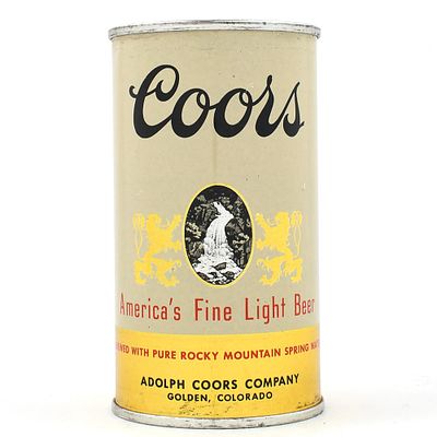 Coors Light Beer Flat Top NO BANQUET IRTP UNLISTED EXCELLENT. Brewer/Business Name: Adolph Coors 