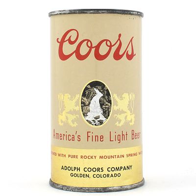 Coors Light Beer Flat Top RED LETTER NO BANQUET IRTP UNLISTED OUTSTANDING. Brewer/Business Name: 
