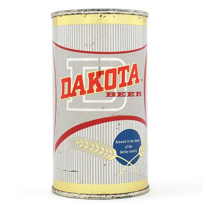 Dakota Beer Flat Top 5 PERCENT LID 53-3 SHARP. Brewer/Business Name: Dakota Malting &amp; 