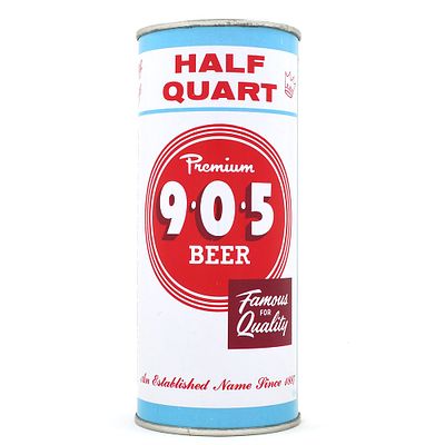 9-0-5 Premium Beer 16 Ounce Flat Top 233-2 MINTY. Brewer/Business Name: 9-0-5 Brewing Co. 