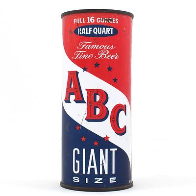 ABC Beer 16 Ounce Flat Top HALF QUART GIANT TOUGH 224-1. Brewer/Business Name: Maier Brewing Co. 