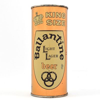 Ballantine Light Lager Beer 16 Ounce Flat Top 224-23. Brewer/Business Name: P. Ballantine &amp; 