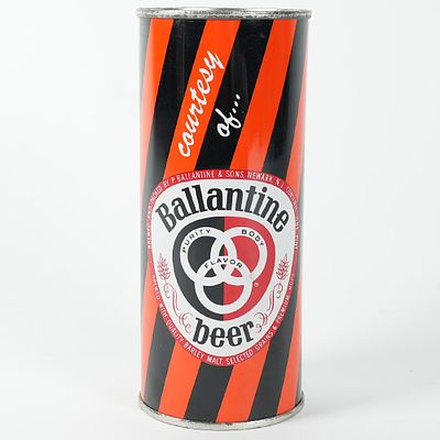 Ballantine Beer Princeton University Commemorative Bank Top 16 OZ Can 218-29. Brewer: P. 