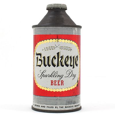 Buckeye Sparkling Dry Beer Cone Top 155-13. Brewer/Business Name: Buckeye Brewing Co., Toledo, 