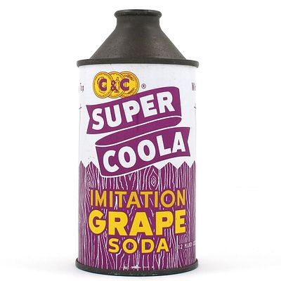 C and C Super Coola Imitation Grape Soda Cone Top. Brewer/Business Name: Cantrell &amp; Cochrane 