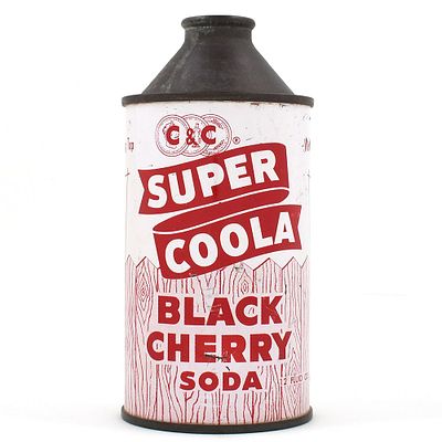 C and C Super Coola Black Cherry Soda Cone Top. Brewer/Business Name: Cantrell &amp; Cochrane 
