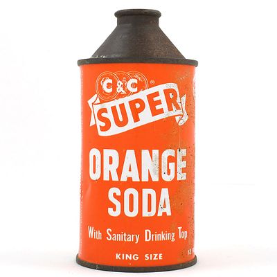 C and C Super Orange Soda Cone Top. Brewer/Business Name: Cantrell &amp; Cochrane Corp., Multiple 