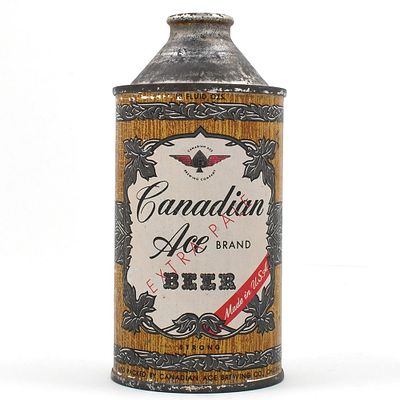 Canadian Ace Extra Pale Beer Cone Top STRONG 156-18. Brewer/Business Name: Canadian Ace Brewing 