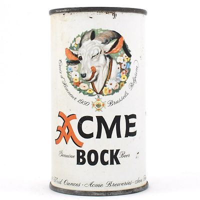 Acme Bock Flat Top SAN FRANCISCO 29-16. Brewer/Business Name: Acme Breweries, San Francisco, 