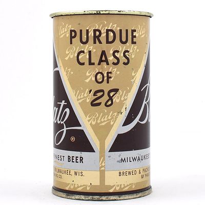 Blatz Beer PURDUE CLASS OF 28 REUNION Drinking Cup 216-16. Brewer/Business Name: Pabst Brewing 