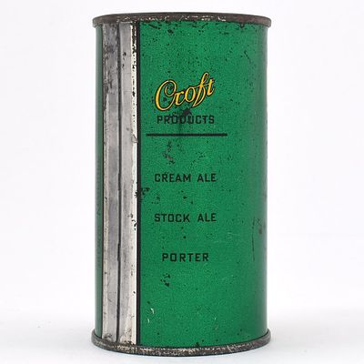 Croft Cream Ale Flat Top 3 PRODUCTS 52-24. Brewer/Business Name: Croft Brewing Co., Boston, 