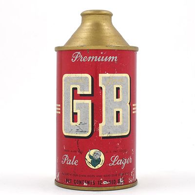 GB Premium Beer Cone Top GRACE BROS HAPPY HOPS 164-19. Brewer/Business Name: Grace Bros. Brewing 