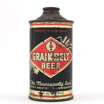 Grain Belt Beer Cone Top MINNEAPOLIS BEER DNCMT 4 166-27. Brewer/Business Name: Minneapolis 