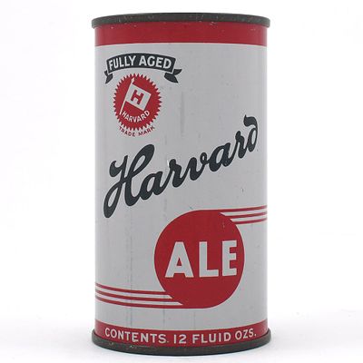 Harvard Ale Instructional Flat Top LIGHT GRAY RARE CODE OI 383. Brewer/Business Name: Harvard 