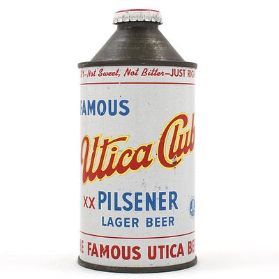 Utica Club Pilsener Beer Cone Top 188-7. Brewer/Business Name: West End Brewing Co., Utica, New 