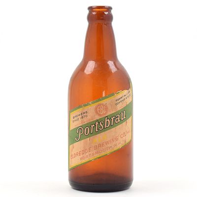 Eldredge Brewing Portsbrau Ale 1930s Stubby Bottle RARE. Brewer/Business Name: Eldredge Brewing 