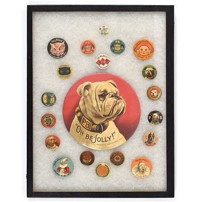 Van Nostrand Bunker Hill Breweries Pre-Pro Celluloid Pins Buttons Sign Complete Collection. Brewe 