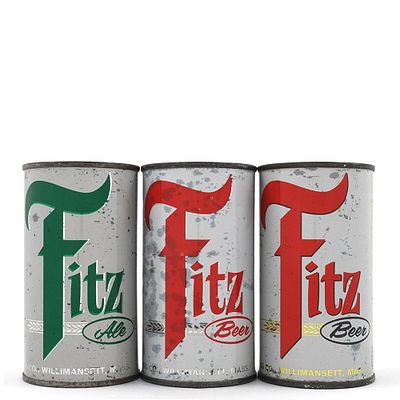 Fitz Ale and Beer Flat Tops WILLIMANSETT LOT OF 3 DIFF 64-12 64-13 64-14. Brewer/Business Name: 