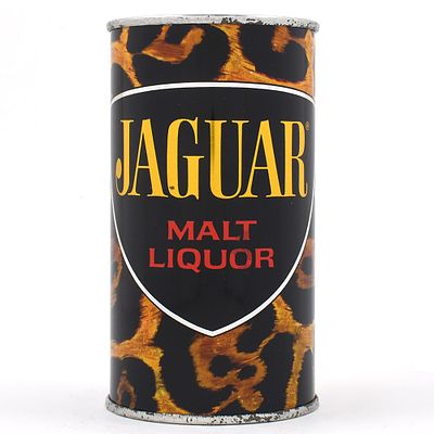 Jaguar Malt Liquor JAGUAR ROLLED AS FLAT USBCII 92-23. Brewer/Business Name: Jaguar Brewing Co. 