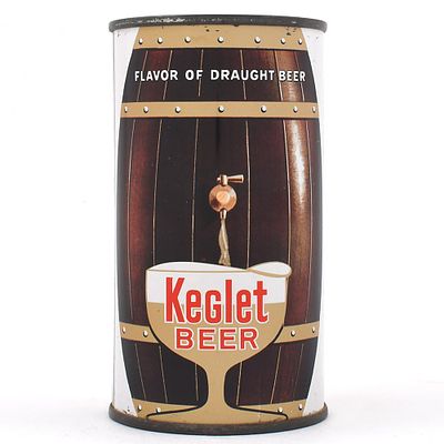 Keglet Beer Flat Top ESSLINGER ENAMEL PA TAX LID 87-30. Brewer/Business Name: Esslingers Inc. 