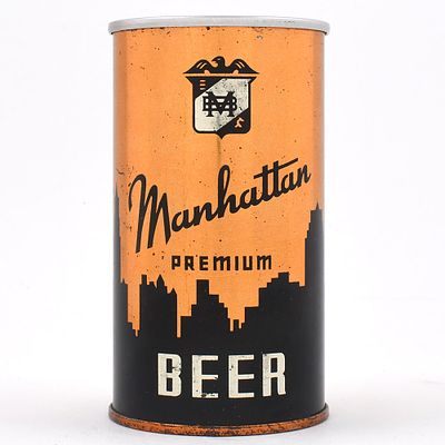 Manhattan Beer Instructional Flat Top 4-PANEL 94-23 OI 517. Brewer/Business Name: Manhattan 