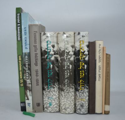 10 ספרים על העיר לודז' רובם בהוצאת יד ושם. כולל ספר השמות וכרוניקה של גטו לודז'.