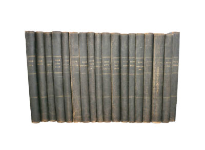 תלמוד בבלי שלם - מונטריאול, 1919. ש"ס תלמוד בבלי שלם 18 כרכים בכריכות מקוריות, שנדפסו על ידי 