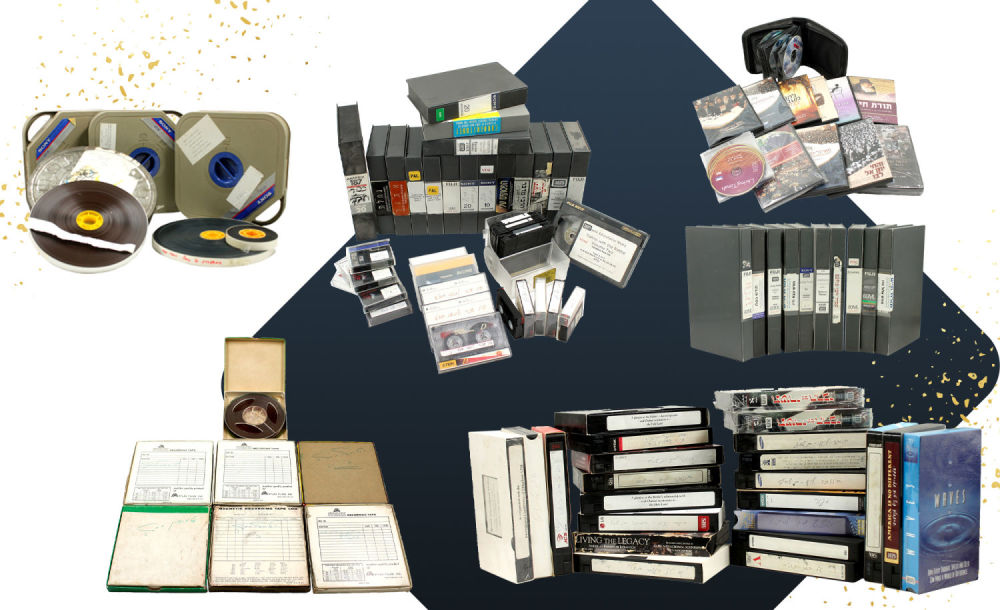 Huge Collection of Chabadic Videotapes and Cassette Tapes. Huge and important collection of 