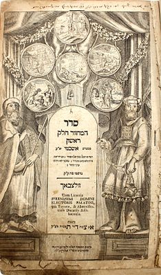 מחזור הדרת קודש לכל השנה כמנהג אשכנז חלק ראשון – זולצבאך, תצ"ה | 1734 פורמט גדול. סדר המחזור חלק 