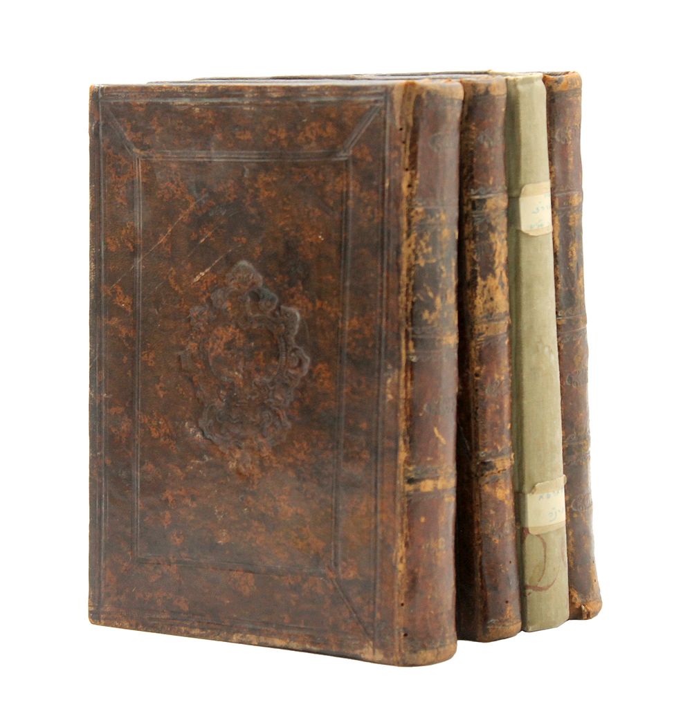 Some in Fine Ancient Letaher Bindings: Set of Shulchan Aruch HaRav 4 Sections of Five - Warsaw 