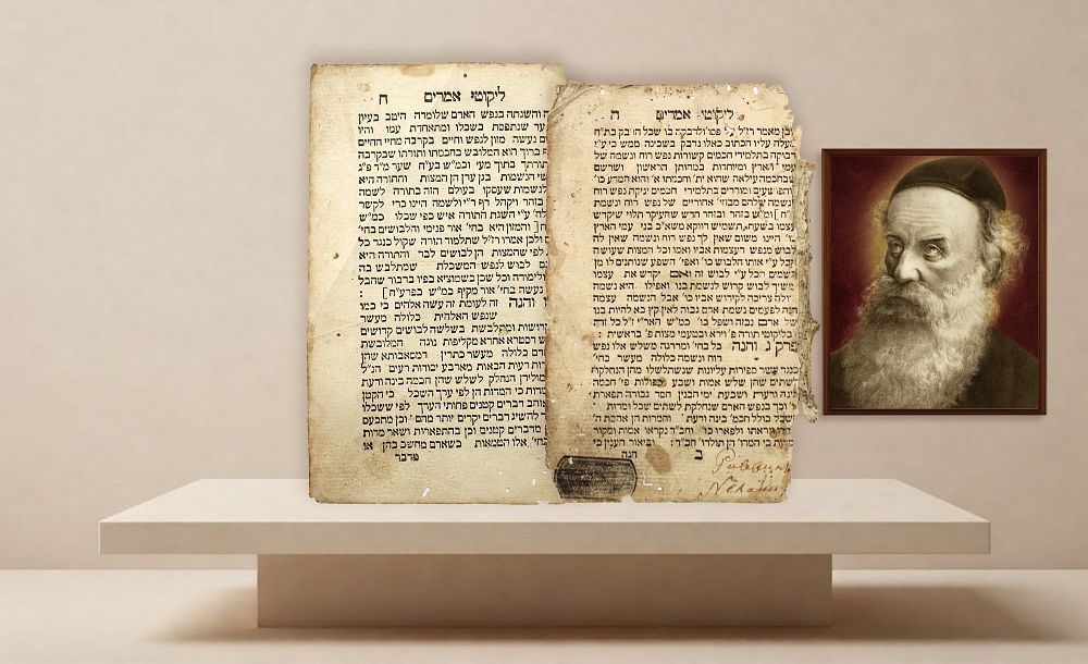 Rare! Two Leaves of the First Edition of Sefer HaTanya in the Lifetime of Its Author the Admor 
