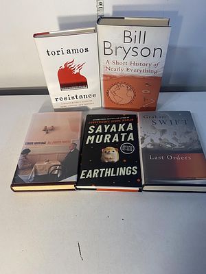 A selection of hardback books all signed by the various authors