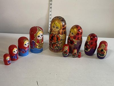 Two Russian nesting dolls