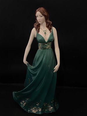 A Royal Staffordshire limited edition lady figurine 'Emerald' A Jewel to Treasure 158/7500