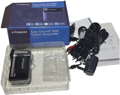 Polaroid DVG-720E Easy Grip HD 720P Digital Camcorder with Original Box and Accessories