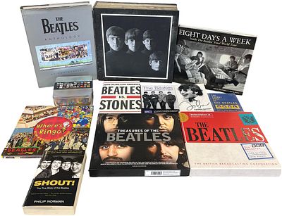A Collection of Books and Memorabilia Relating to The Beatles. Various Publishers and Dates.